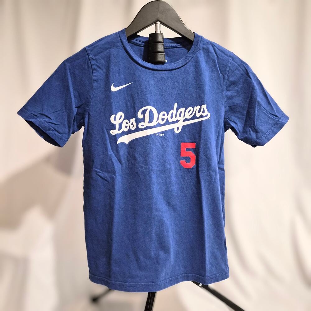 Nike Los Angeles Dodgers Freddie Freeman Shirt Youth Medium Blue MLB Jersey Tee